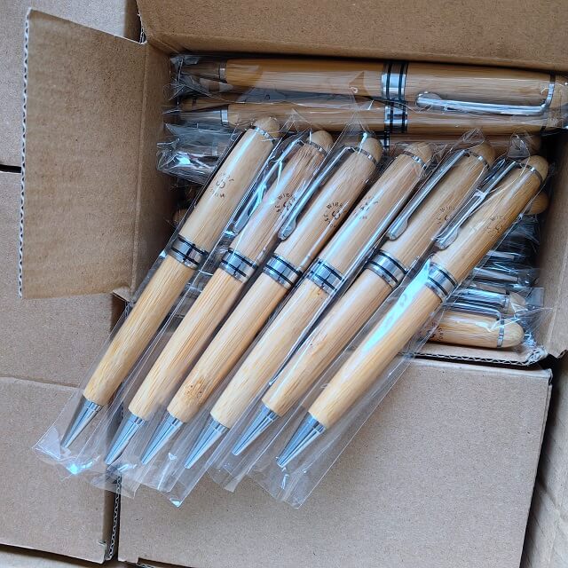 Ecofriendly Bamboo Pens Used for Business Promotional Gifts
