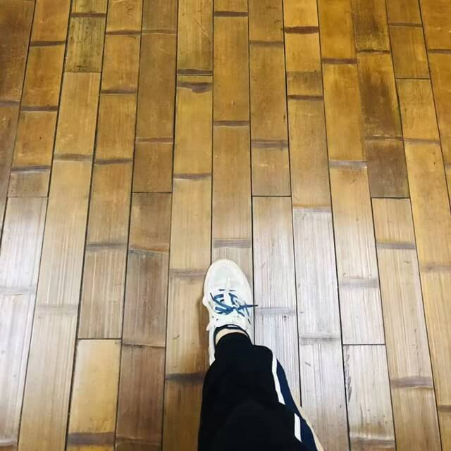 Flattened Green Forest Bamboo Flooring