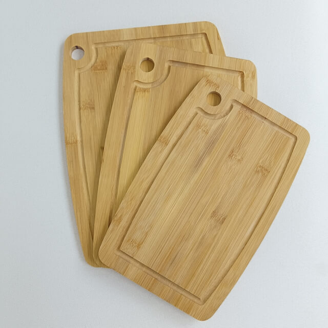 3-Piece Bamboo Cutting Board Set