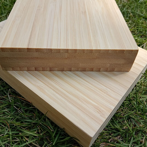 27mm Natural Vertical Multiply Longitudinal Pressed Bamboo Panel