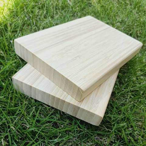 3/4" Natural Vertical Bamboo Shelves