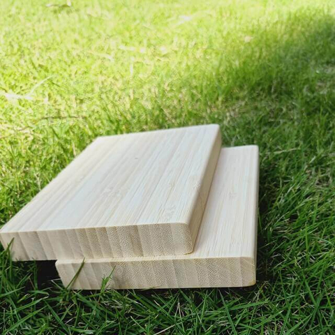 3/4" Natural Vertical Bamboo Shelves