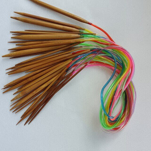 Bamboo Circular Knitting Needles 18 Sizes One Set