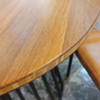 سطح طاولة مستديرة من الخيزران المنسوج من 3 طبقات من نسيج الكراميل الهجين