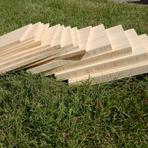 Natural Vertical Side Pressed Bamboo Furniture Boards