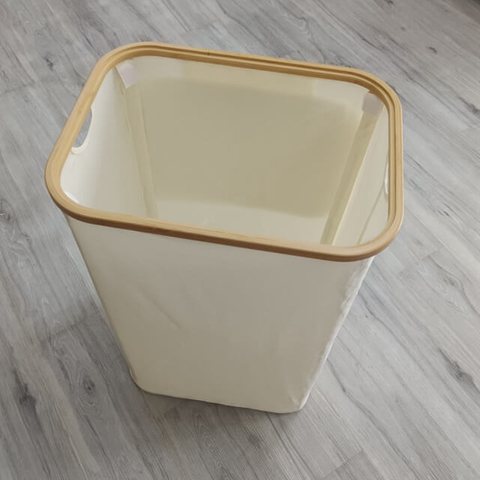 سلة غسيل الخيزران القابلة للطي