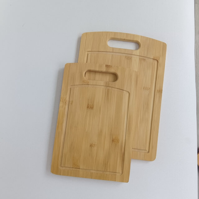 Bamboo Chopping Boards Set of 2 - Medium to Small