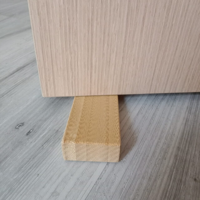 Wedged Angled Bamboo Door Stops