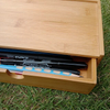 Stackable and Portable Multi-Functional Desktop Bamboo Drawer Organizer