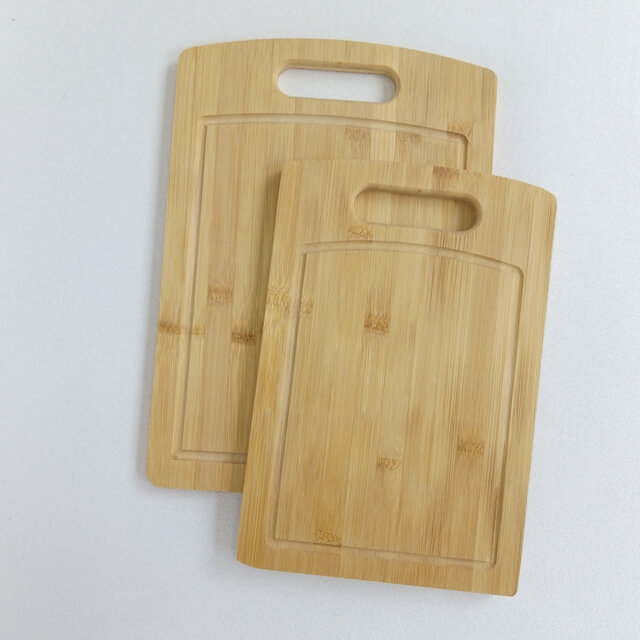 Bamboo Chopping Boards Set of 2 - Medium to Small