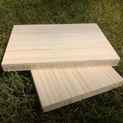 12mm Side Pressed Vertical Grain Natural Color Bamboo Furniture Boards