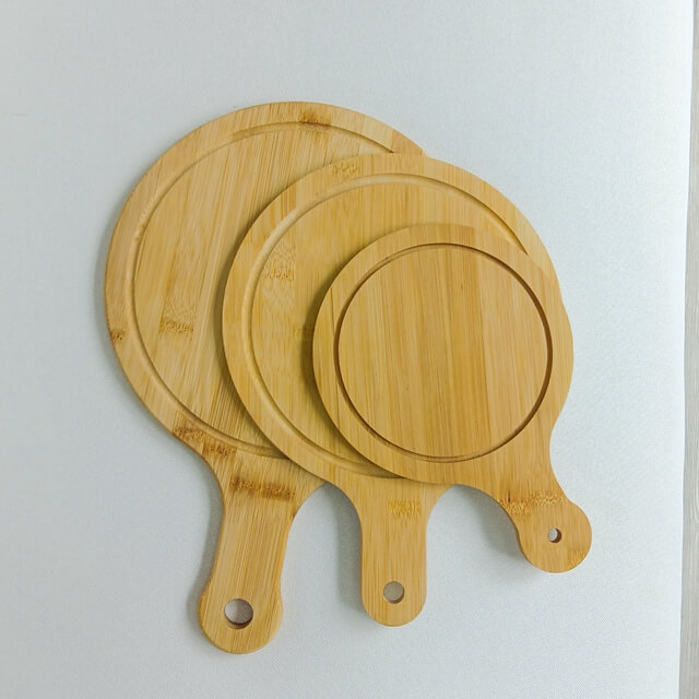 Bamboo Pizza Peel And Serving Board