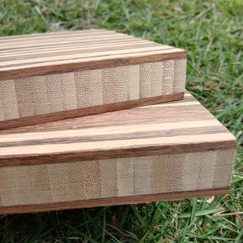 30mm 3 ply Strand Woven Hybrid Bamboo Panel Tiger Grain