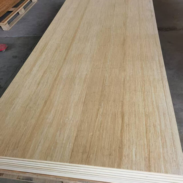 Solid Strand Woven Bamboo Plywood Natural Color