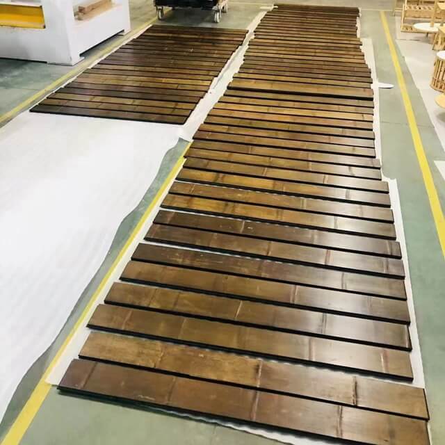 Flattened Green Forest Bamboo Flooring
