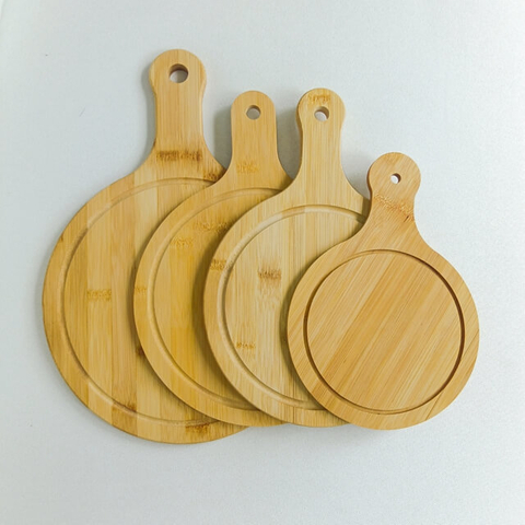 Bamboo Pizza Peel And Serving Board