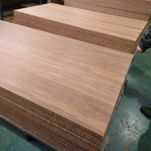 Amber Color Strand Woven Bamboo Furniture Boards