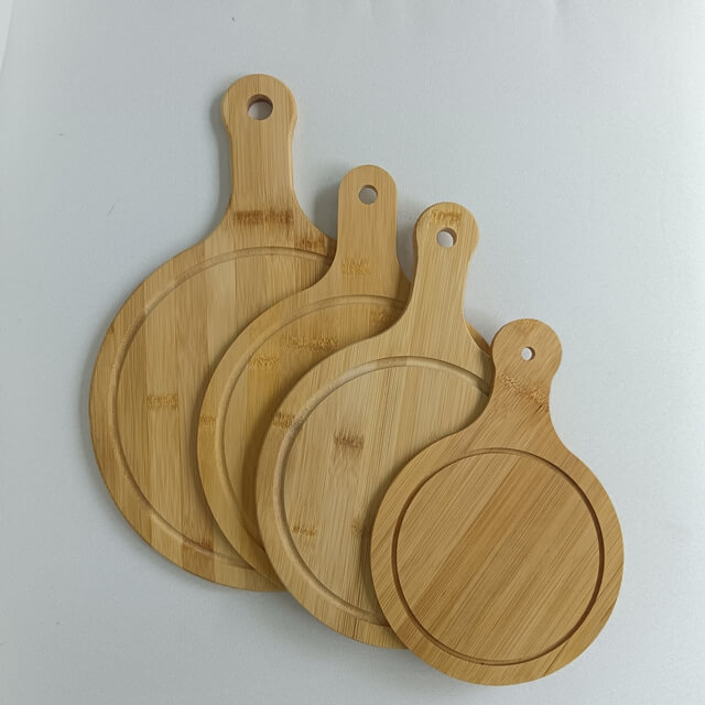 Bamboo Pizza Peel And Serving Board