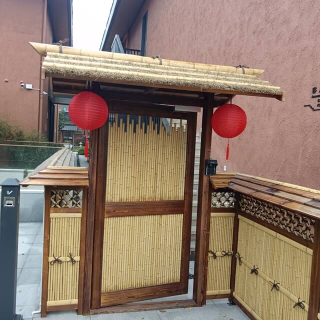 bamboo gate and fence