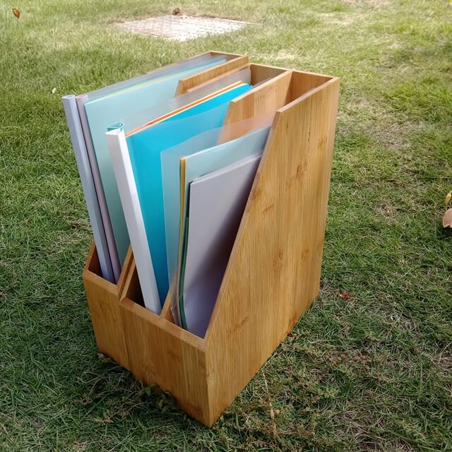 bamboo paper organizer office use