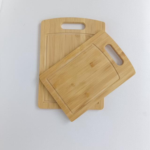 Bamboo Chopping Boards Set of 2 - Medium to Small