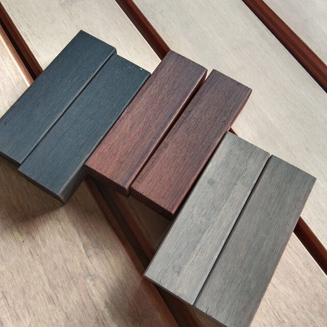 Strand Woven Bamboo Lumber Stained Color