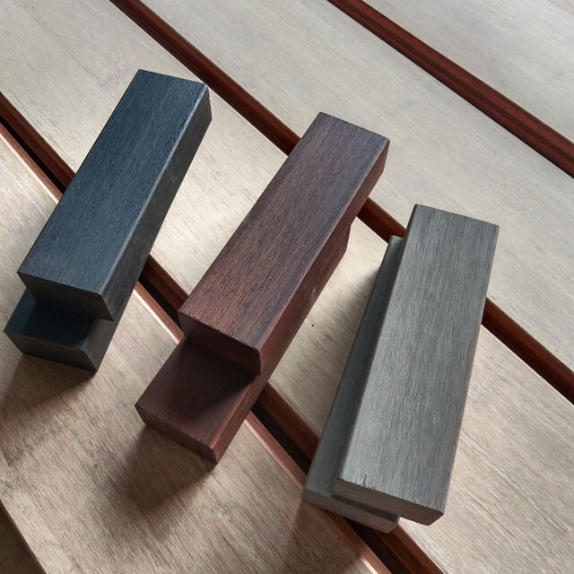Strand Woven Bamboo Lumber Stained Color